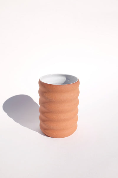 GROOVY TERRACOTTA CUP