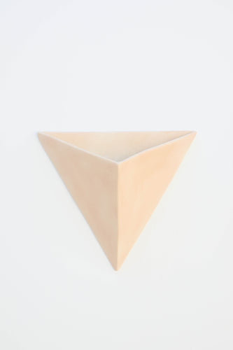 AIRBRUSHED PINK TRIANGLE WALL PLANTER