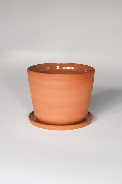 GROOVY TERRACOTTA POT