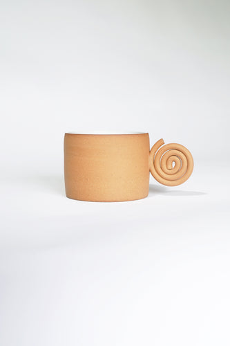 SPIRAL TERRACOTTA MUG