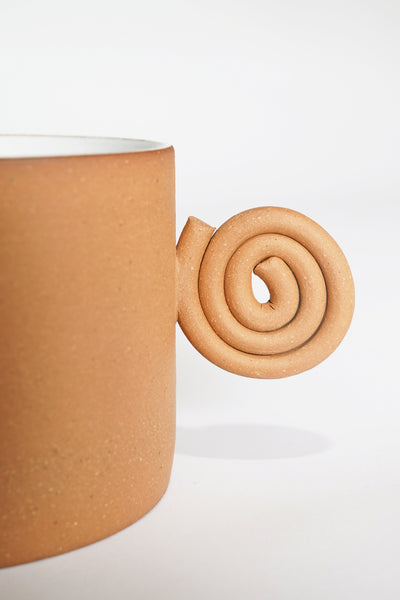 SPIRAL TERRACOTTA MUG