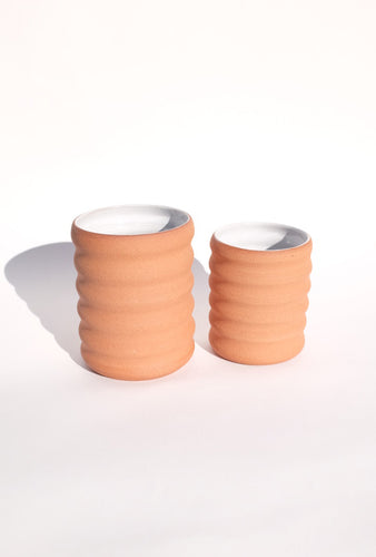 GROOVY TERRACOTTA CUP