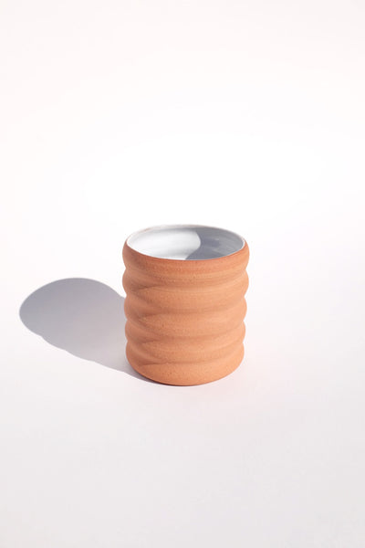 GROOVY TERRACOTTA CUP